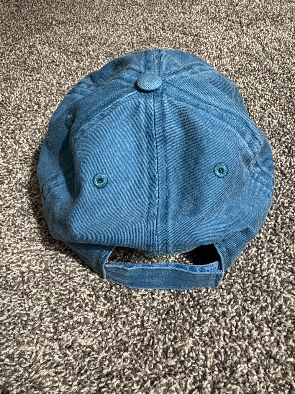 Beaching Not Teaching Blue Denim Cap with Yellow Embroidery - Picture 4 of 5